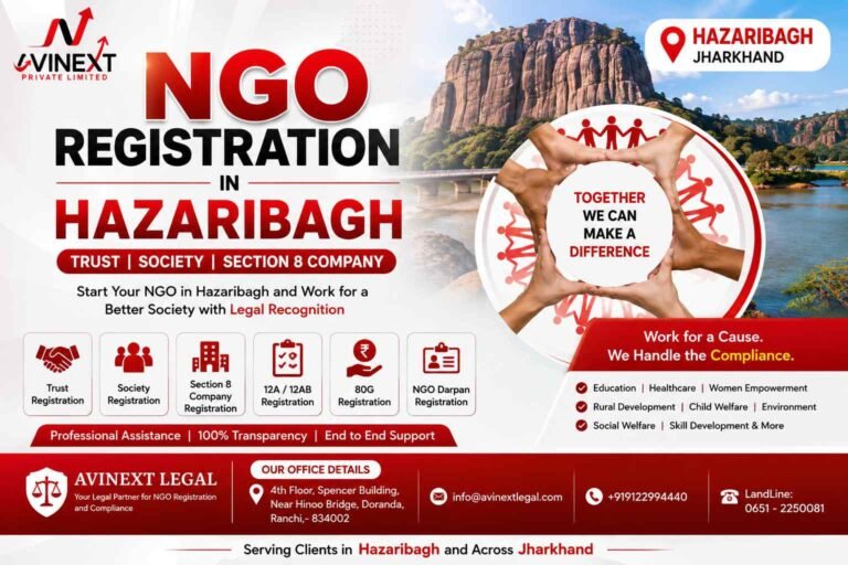 NGO Registration in Hazaribagh 2026